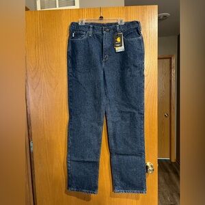 Carhartt Men's flame resistant Blue Jeans